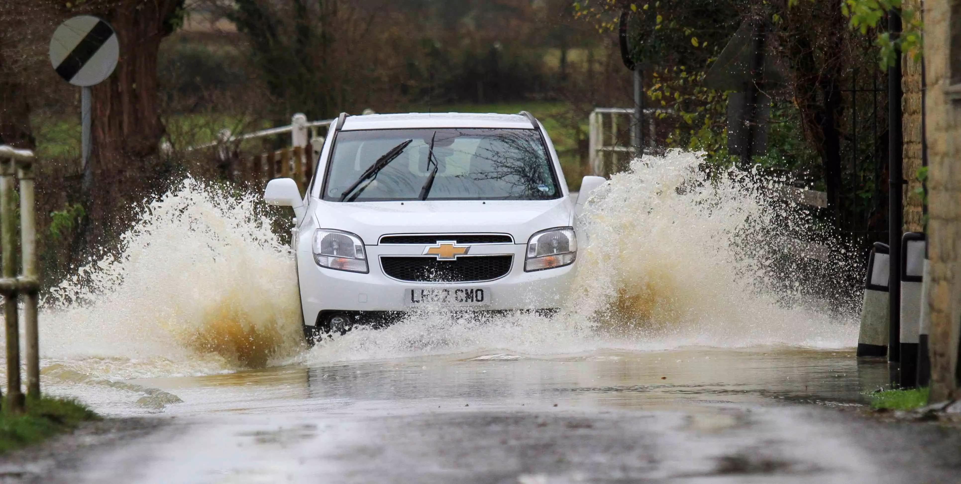 Would You Risk Driving Through a Flooded Road With Kids?