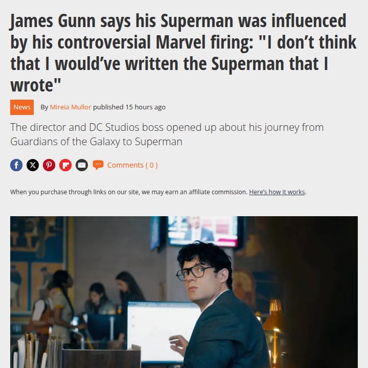 Gunn’s Marvel Firing Changed Superman 🦸‍♂️