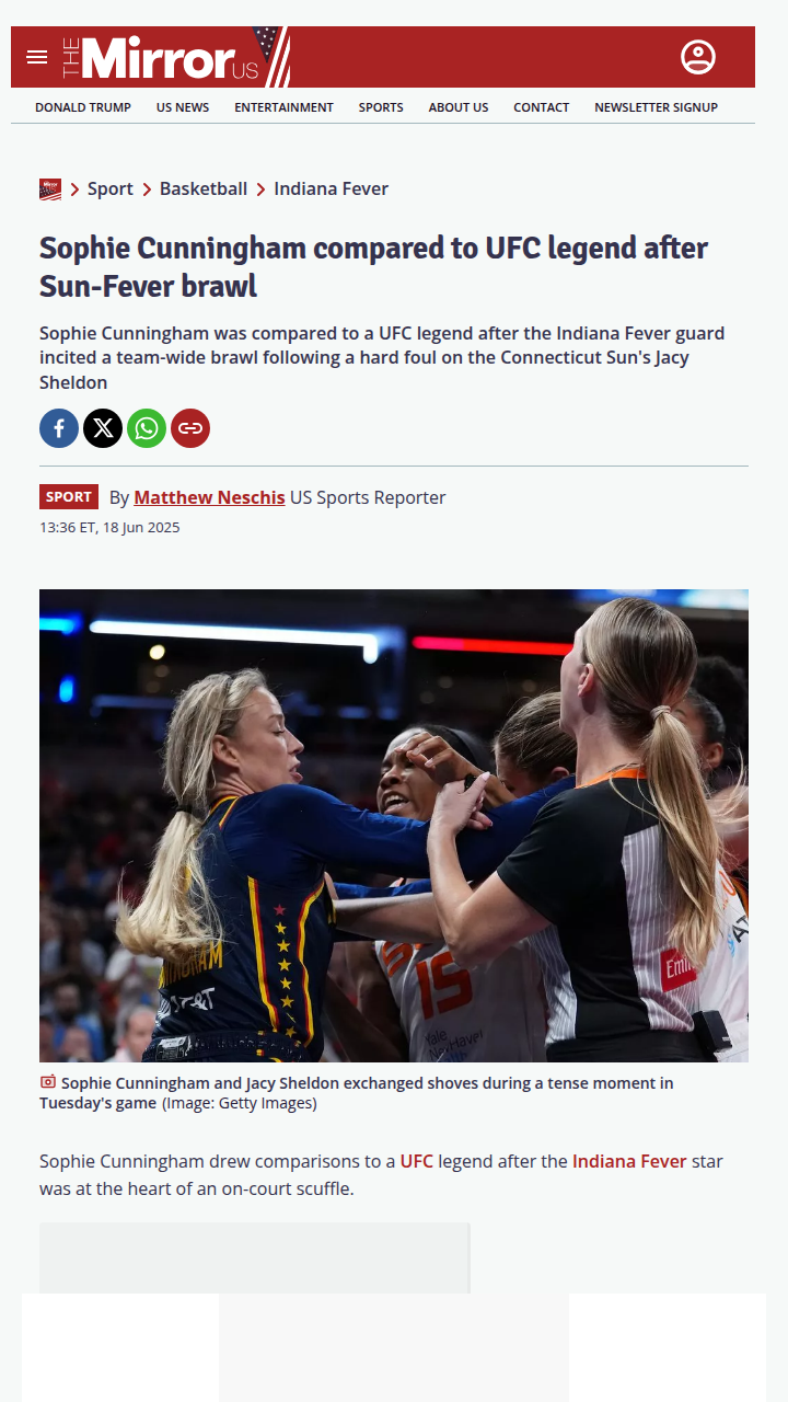 Cunningham Channels UFC Energy in Sun-Fever Clash