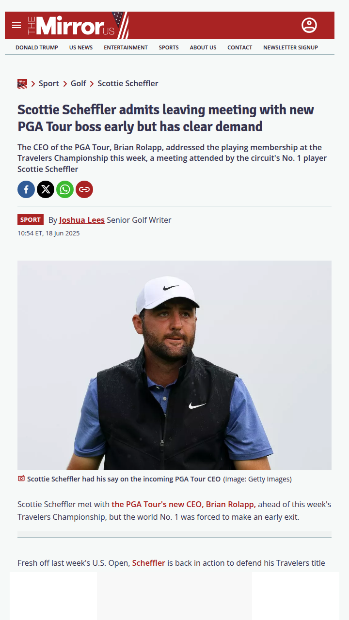 Scheffler’s Sneaky Exit: New PGA Era?