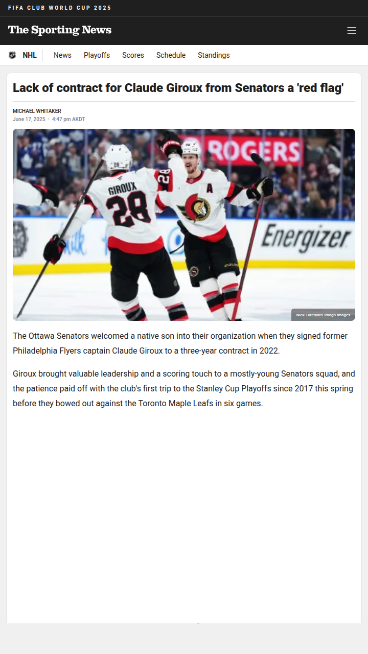 Giroux’s Contract Delay: Cause for Concern?