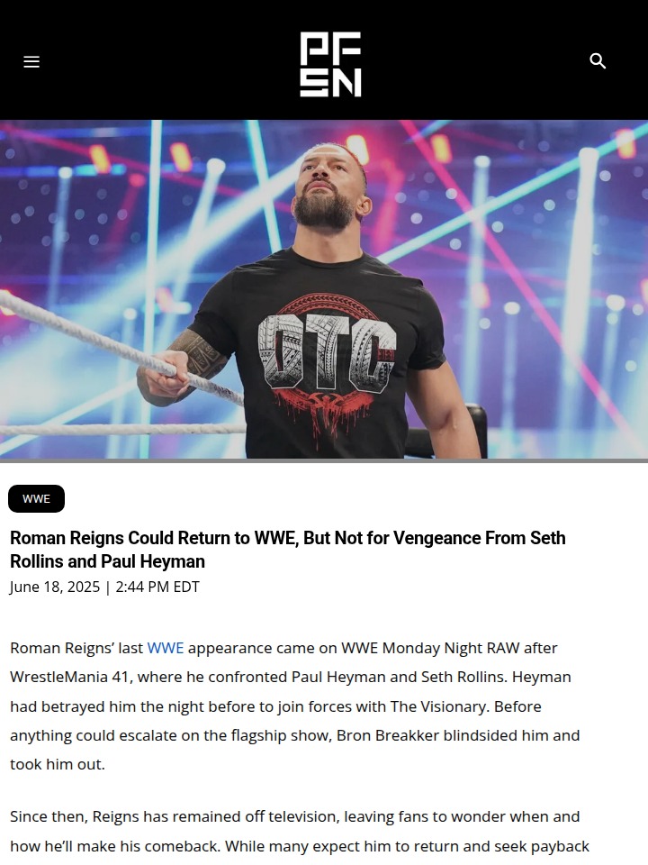 Is The Tribal Chief Eyeing Cena Next?