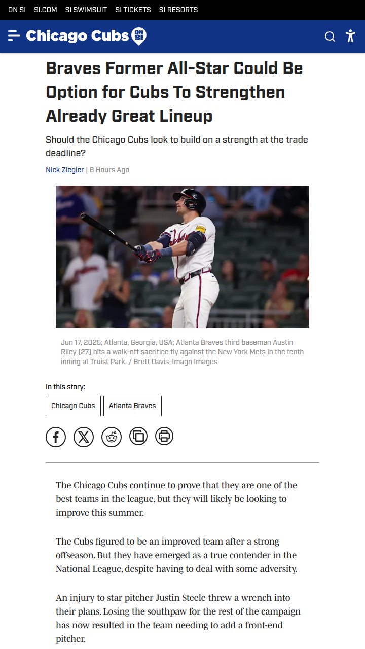 Could Riley Be the Cubs’ Secret Weapon?