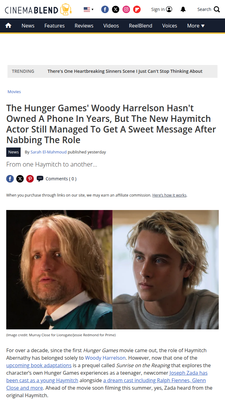 Woody Harrelson’s No-Phone Move 📵