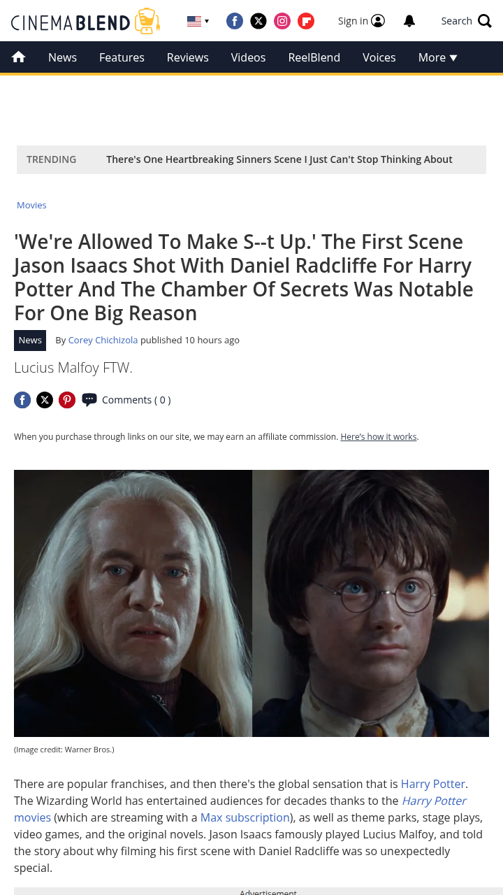Isaacs & Radcliffe Improvised in HP?! 🎬