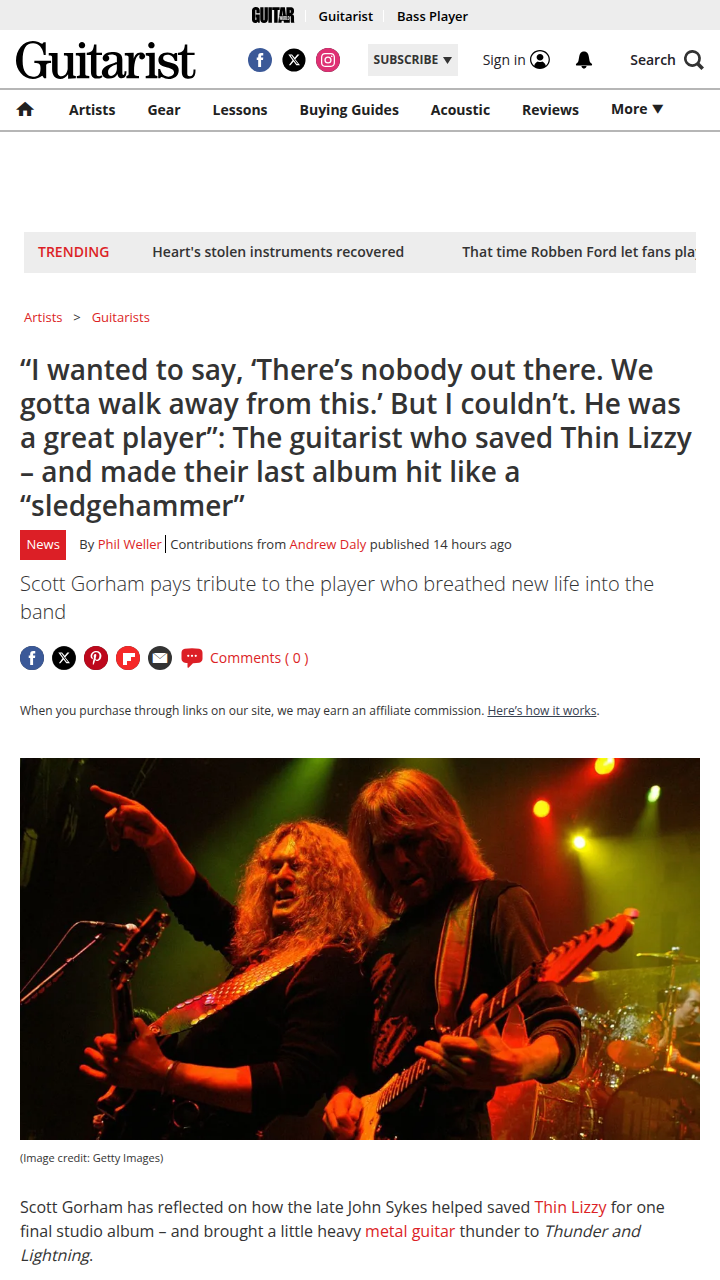 Did Sykes Make or Break Thin Lizzy? 🤔