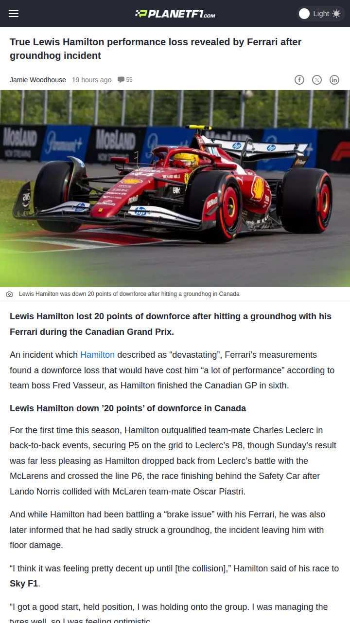 Hamilton’s Groundhog Woes: 20 Points Lost!