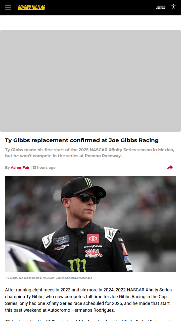 Bonsignore Takes Over JGR’s Star Car!