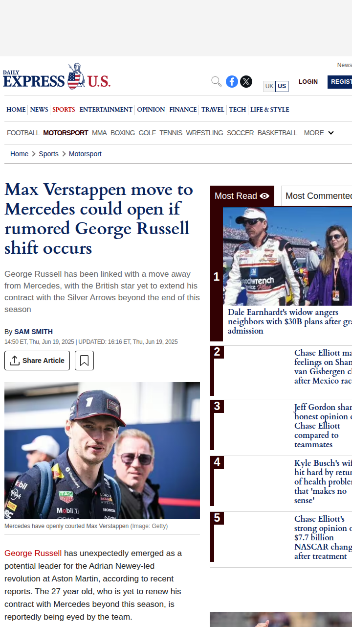 Could Russell’s Move Unlock Verstappen to Merc?