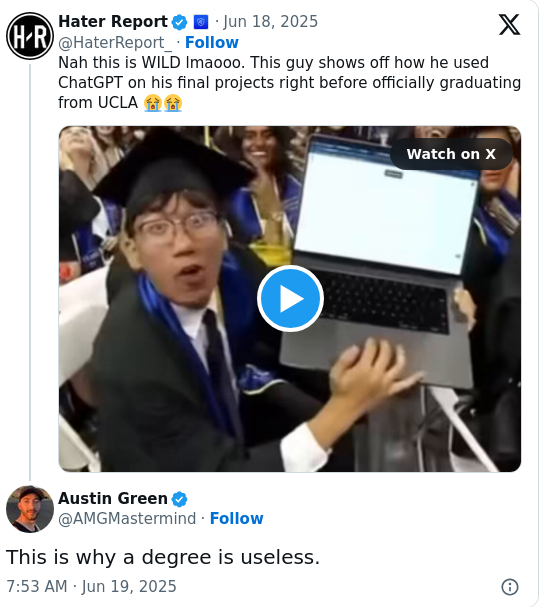 AI at Graduation: Genius or Shortcut?