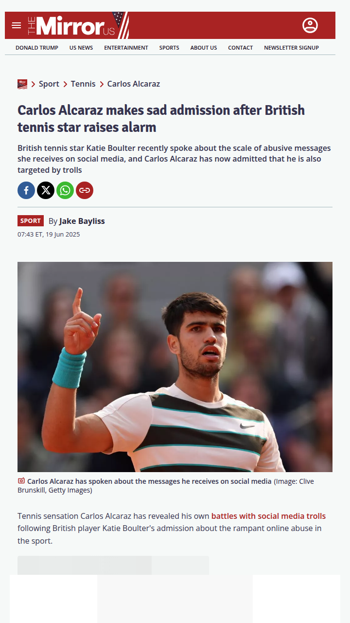 Alcaraz & Boulter Speak Out on Trolls