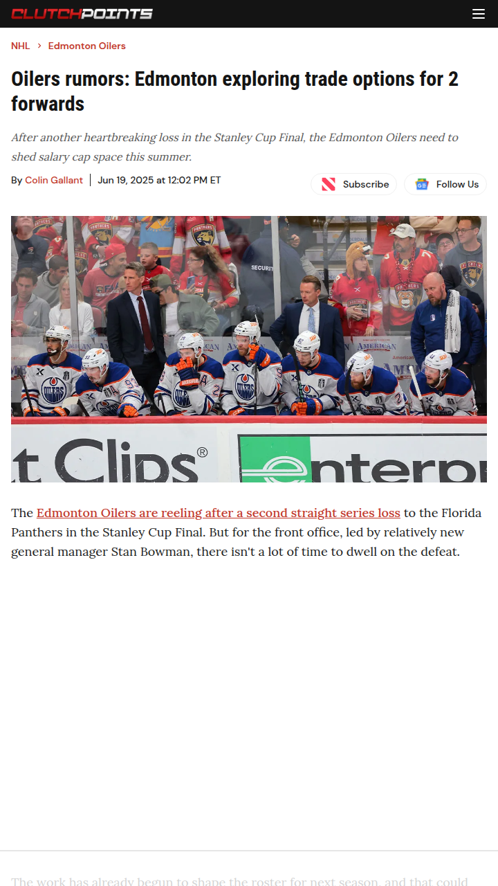 Kane & Arvidsson on the Trade Block?