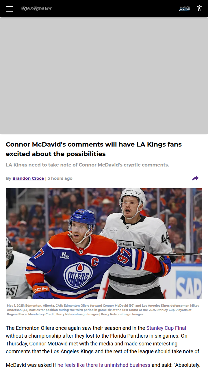 Could McDavid Really Join the Kings?
