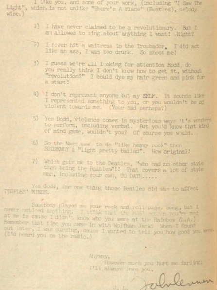 Lennon vs. Rundgren: Savage Letter Drama! 📝