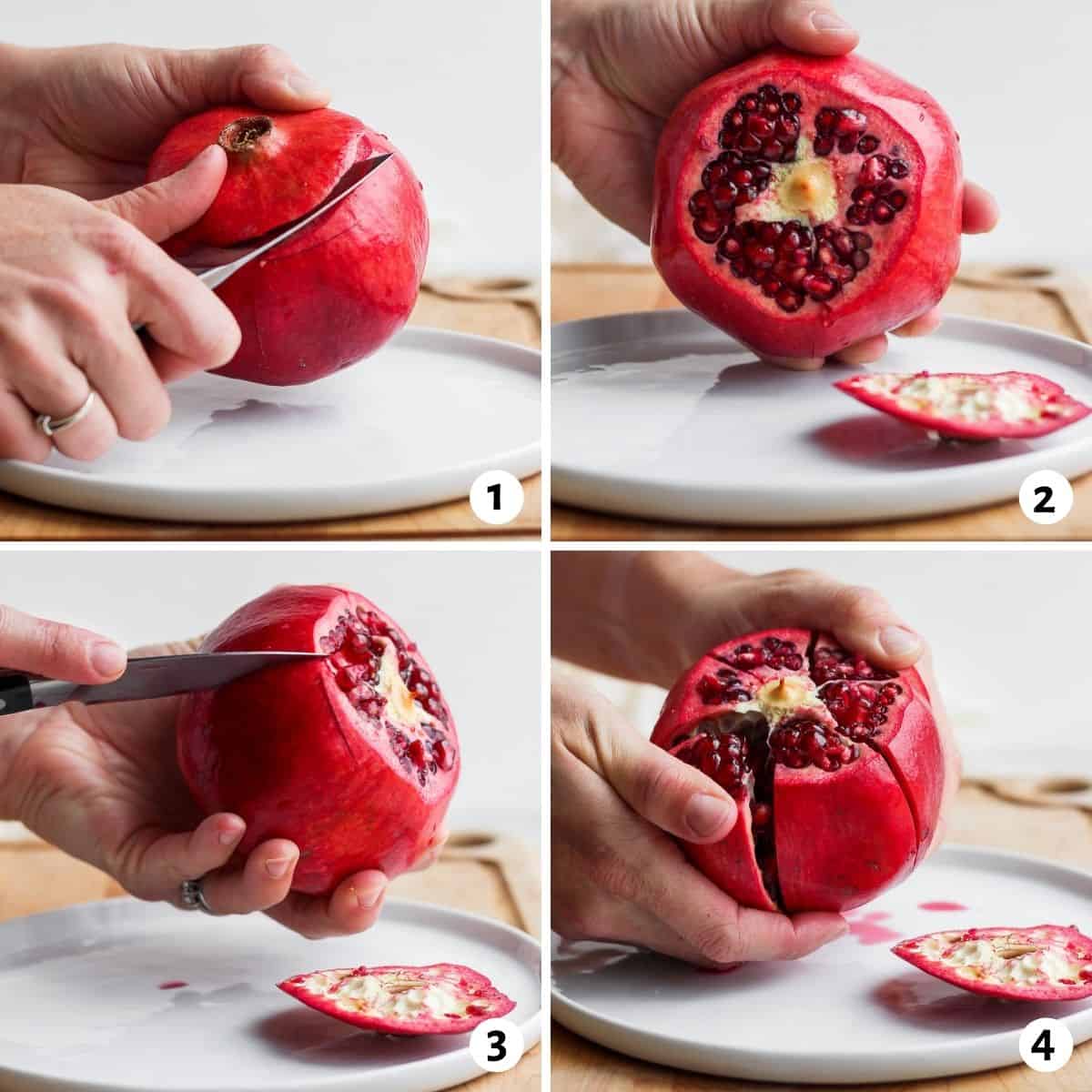 Three Ways to Open Pomegranates Without Making a Mess
