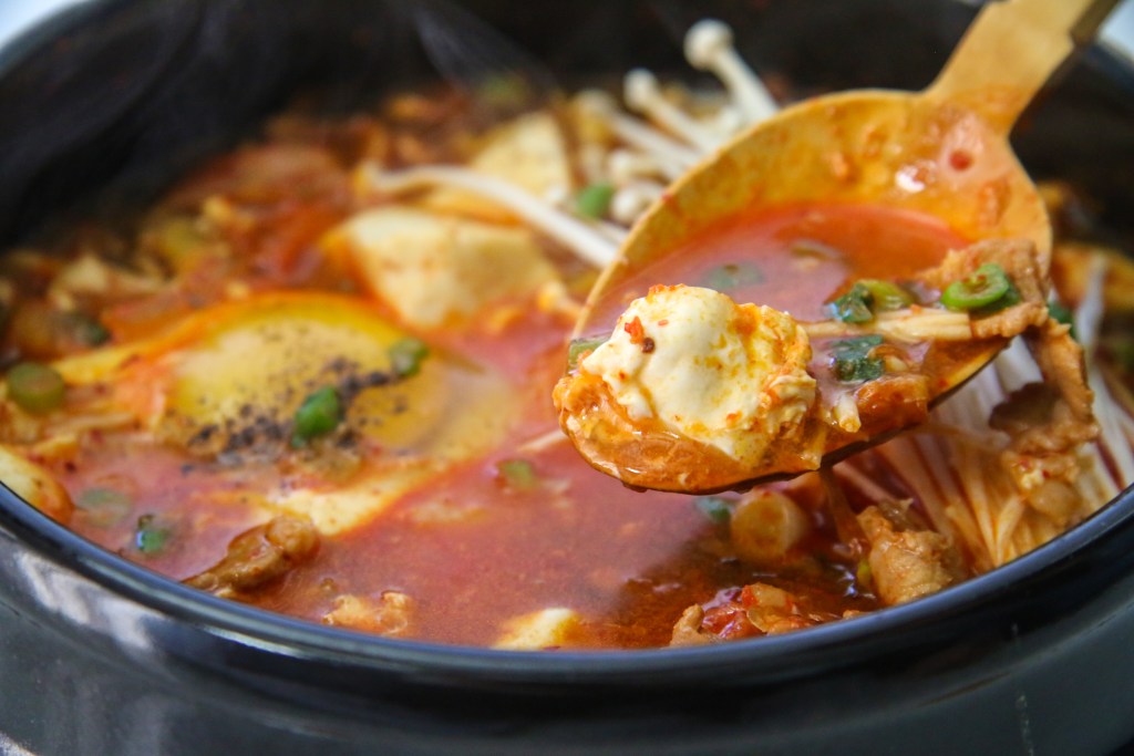 Made This Spicy Kimchi Tofu Stew Last Night