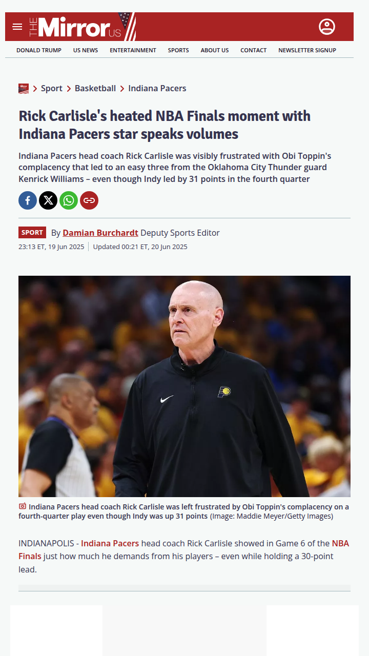 Carlisle’s Fiery Timeout: Setting the Tone