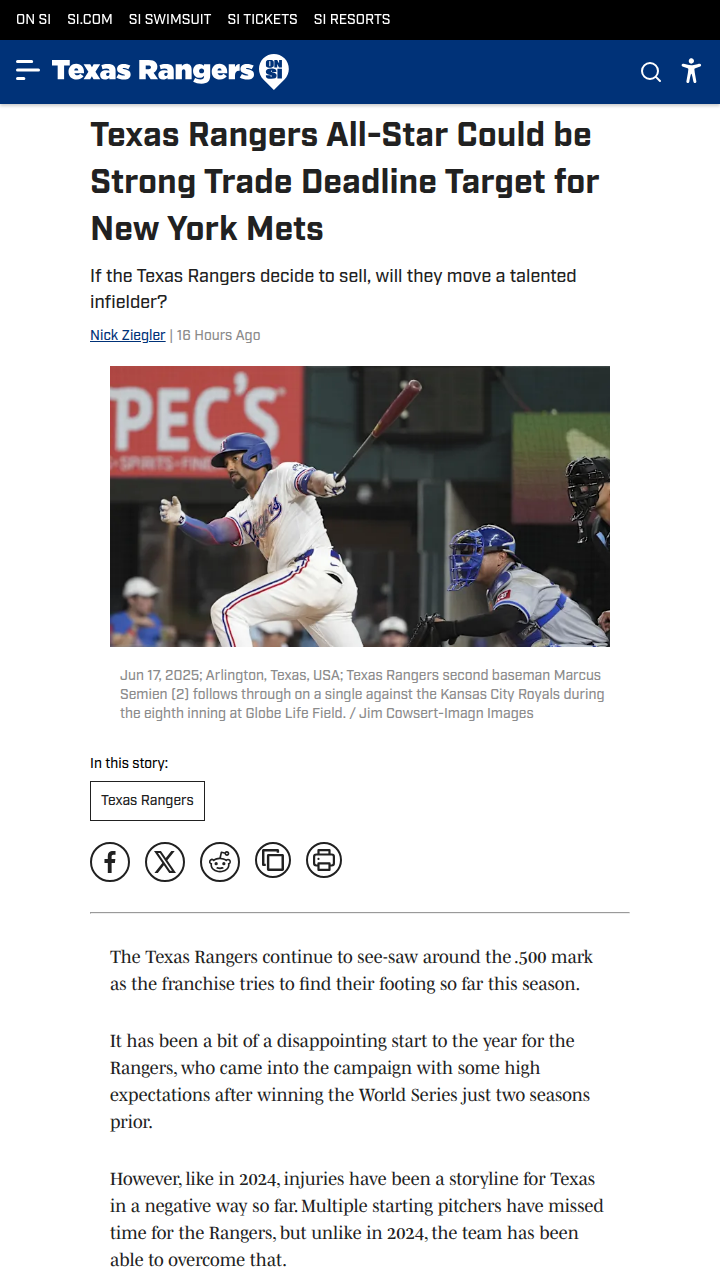 Could Semien Join Lindor in Queens?