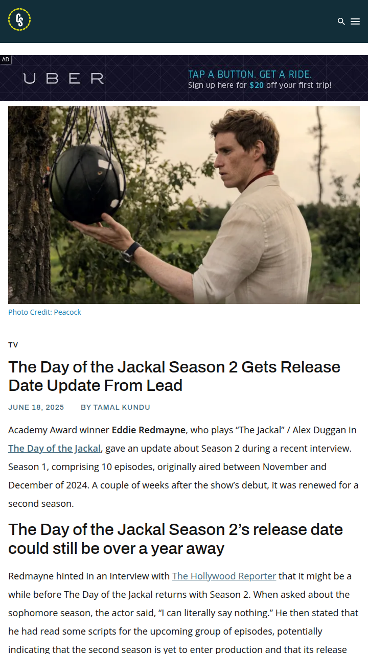 Redmayne Drops Jackal S2 Bombshell 😱