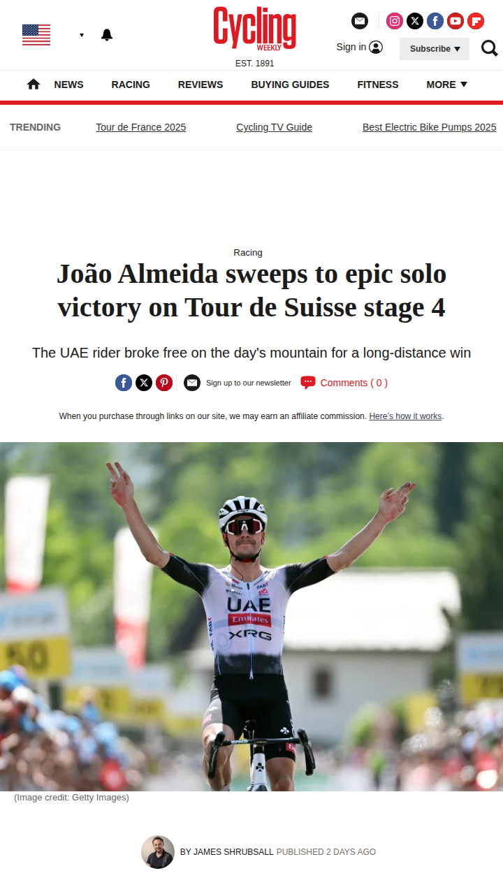 Almeida’s Alpine Attack Shakes Up Suisse GC