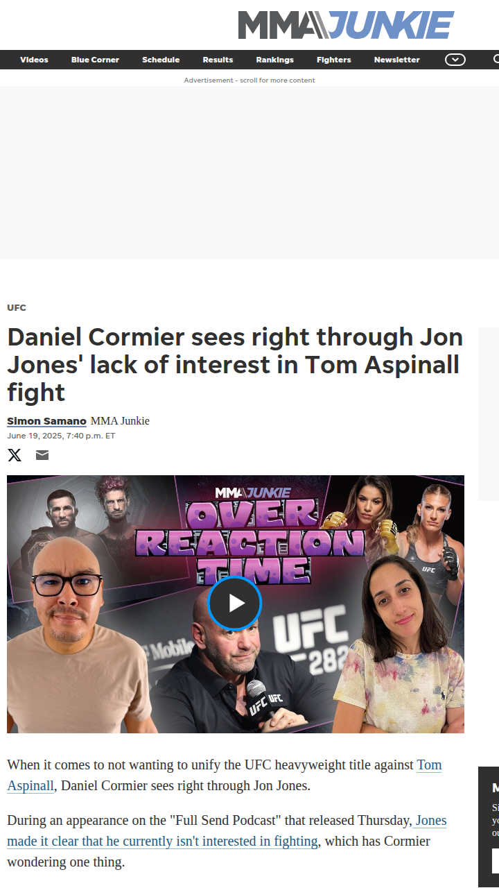 Bones Dodging Aspinall? DC Calls It Out