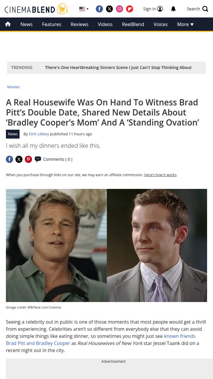 Brad Pitt & Bradley Cooper’s Mom Get Ovation 👀
