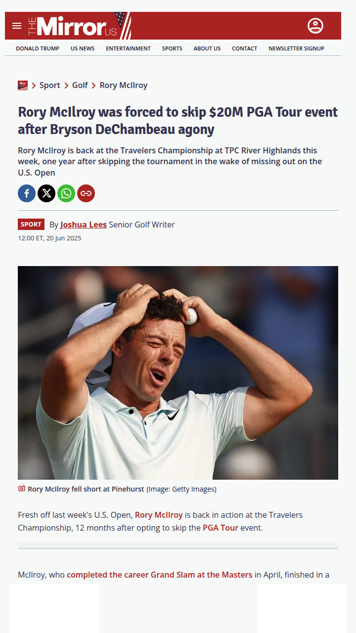 Rory Bounces Back After Bryson Heartbreak