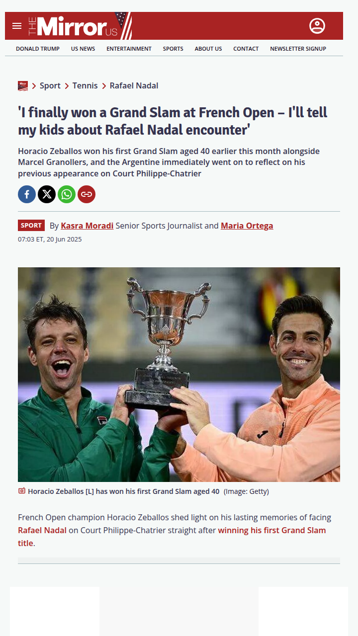Zeballos’ Clay Dream: From Rafa to Glory