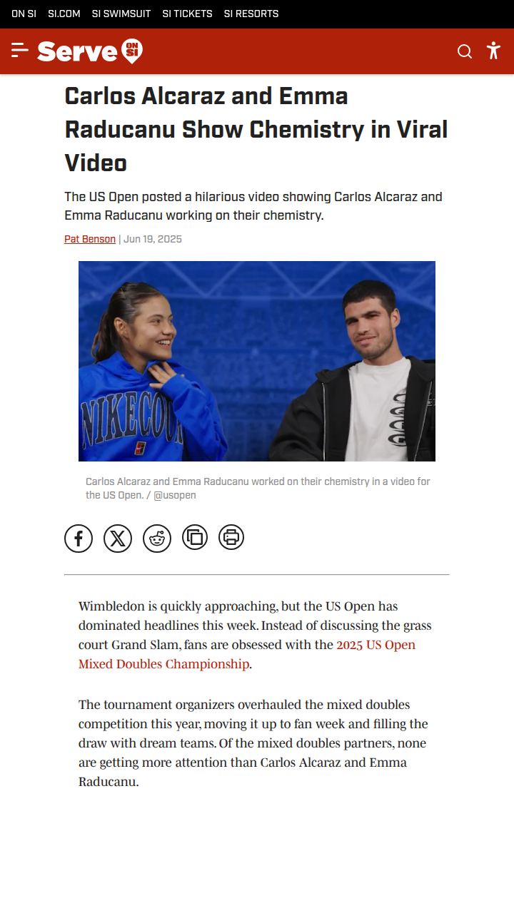 Alcaraz & Raducanu: Mixed Doubles Dream Team?