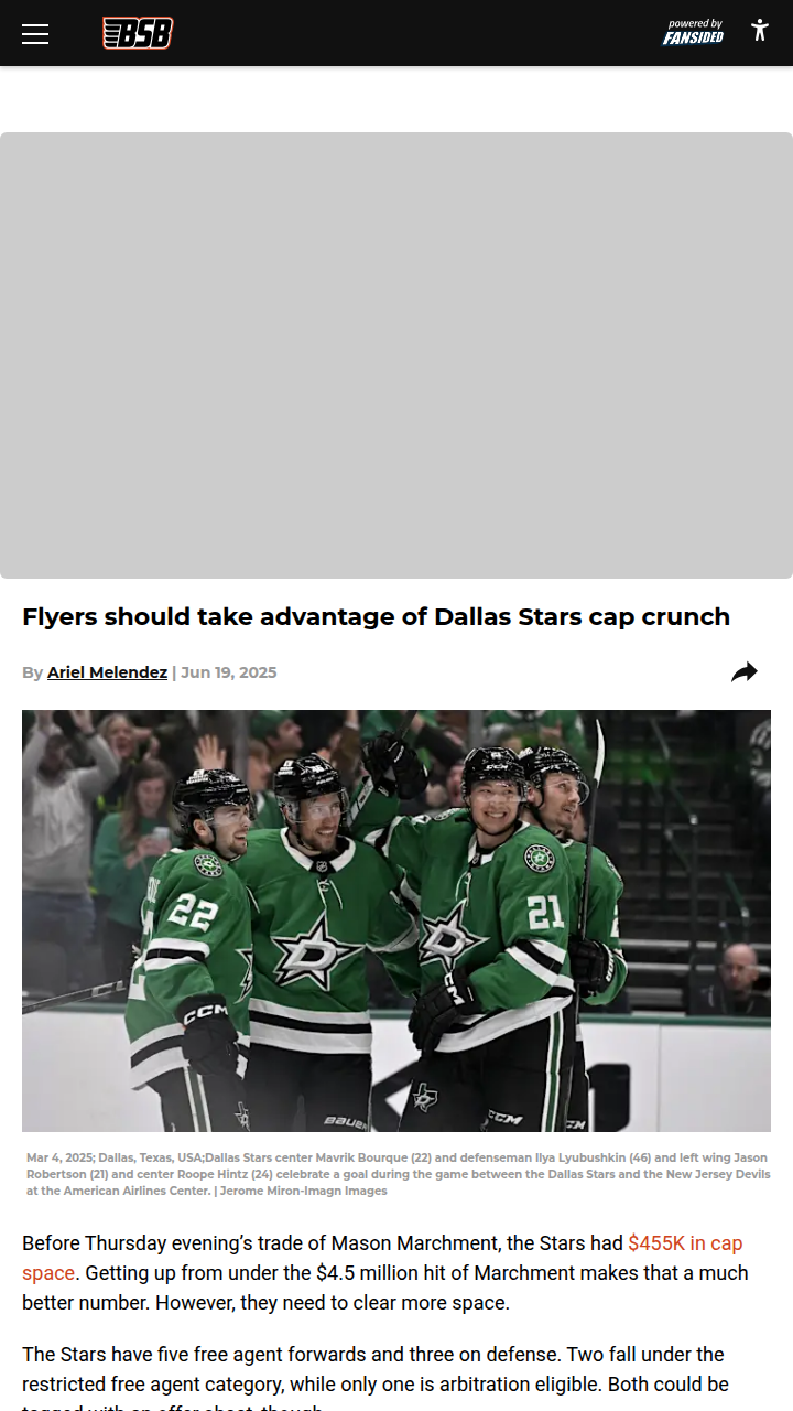 Should the Flyers Target Bourque or Go Big?