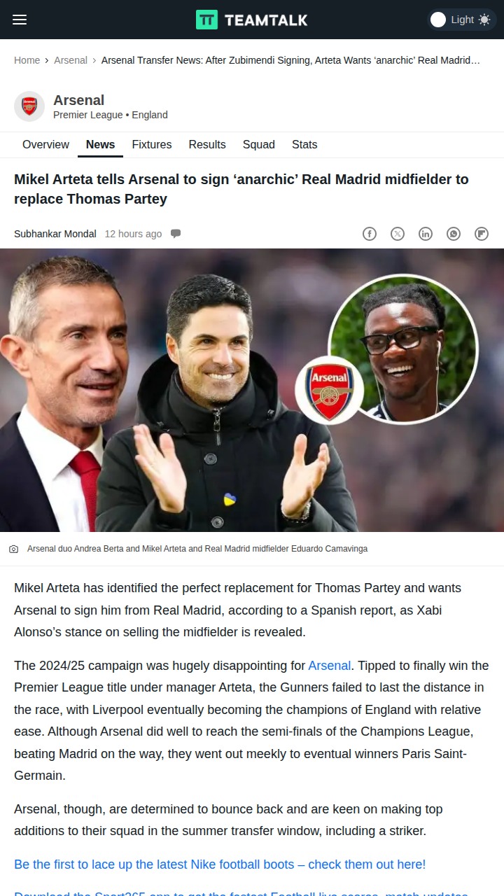 Could Camavinga Be the Gunners’ Missing Piece?