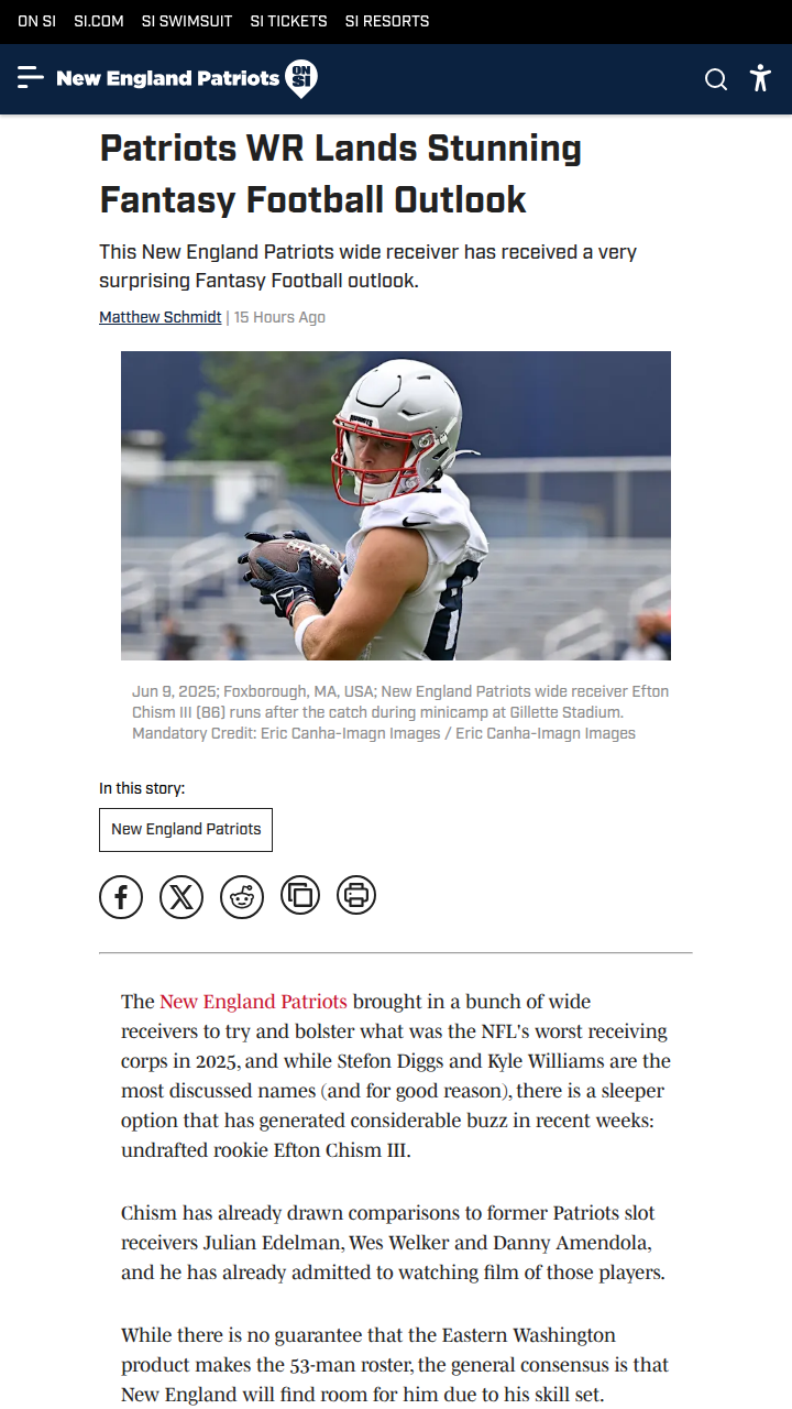 Is Efton Chism III the Next Pats Slot Gem?