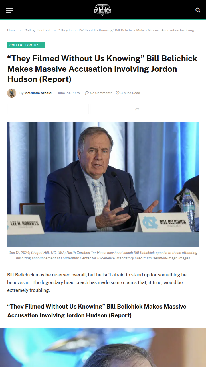 Belichick vs. CBS: Hidden Cameras Drama?