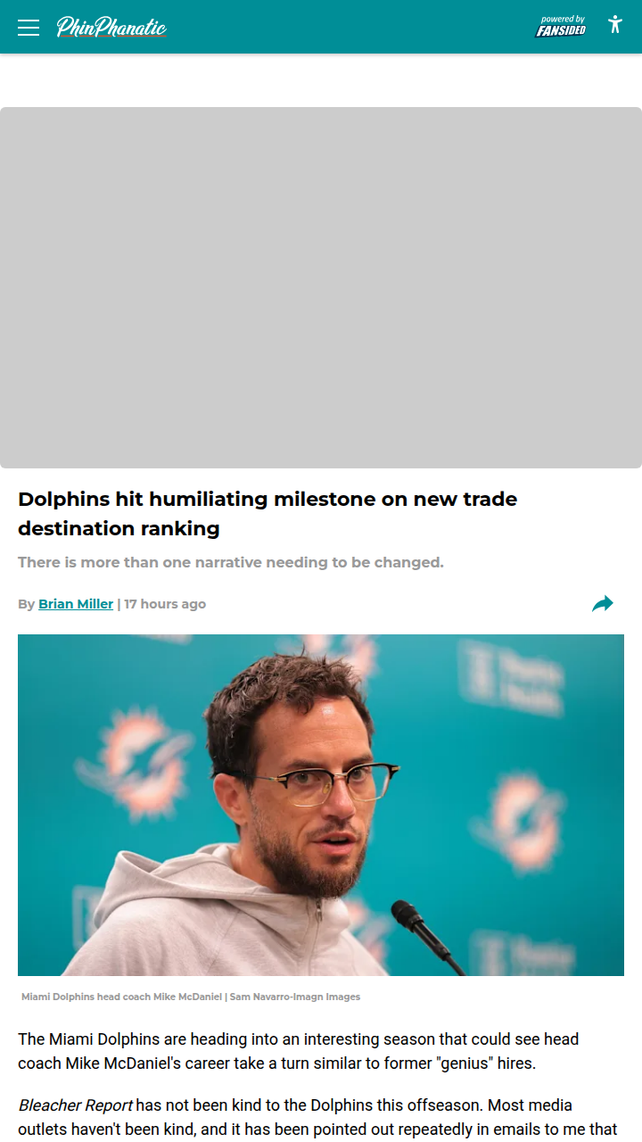 Are the Fins Really a Trade No-Go Now?