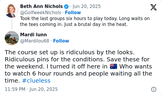 Stacy Lewis Calls Out KPMG Course Setup