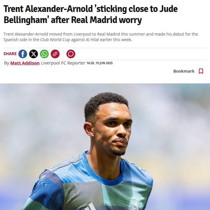 TAA & Bellingham: New Duo at the Bernabeu?