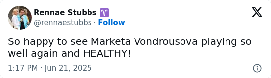 Vondroušová Stuns Sabalenka—Wimbledon Watch?