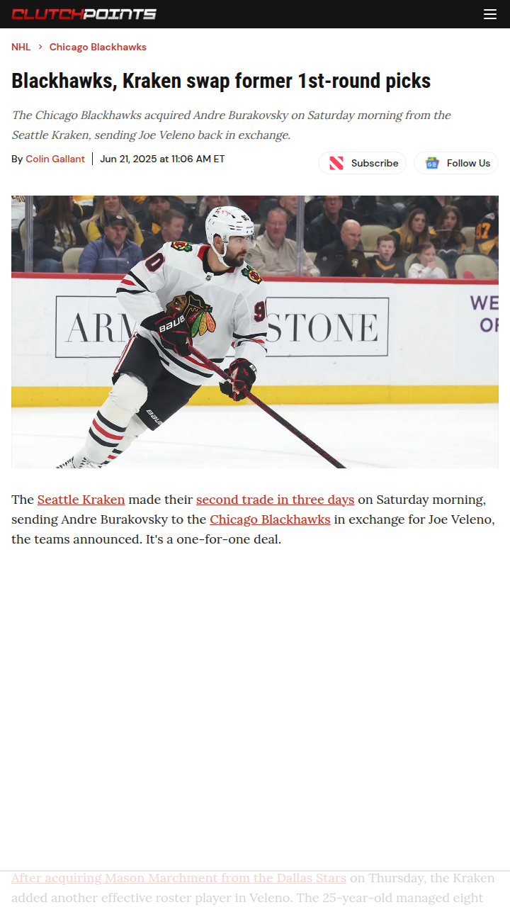 Burakovsky Heads to Chi-Town: Who Wins?
