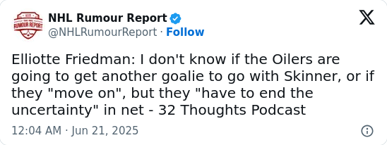 Skinner’s Struggles: Time for Oilers to Move On?