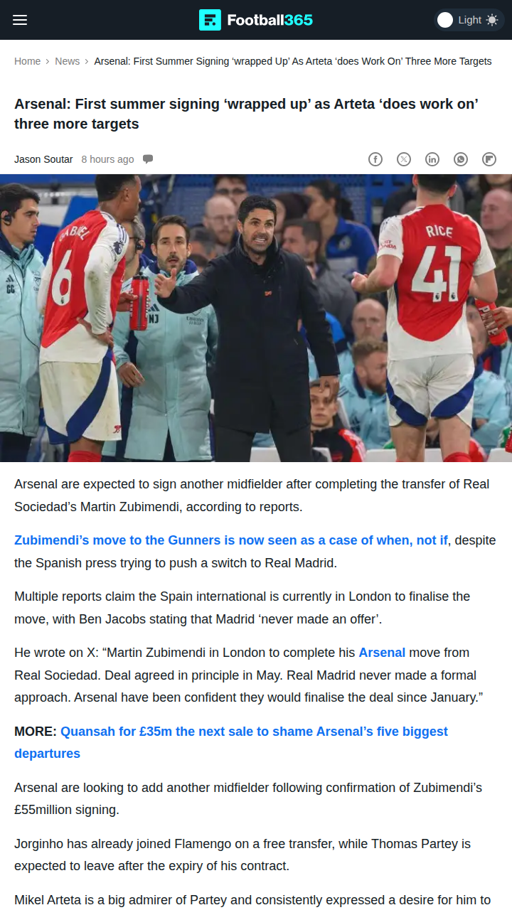 Zubimendi to Arsenal: Madrid Snub & Midfield Shakeup