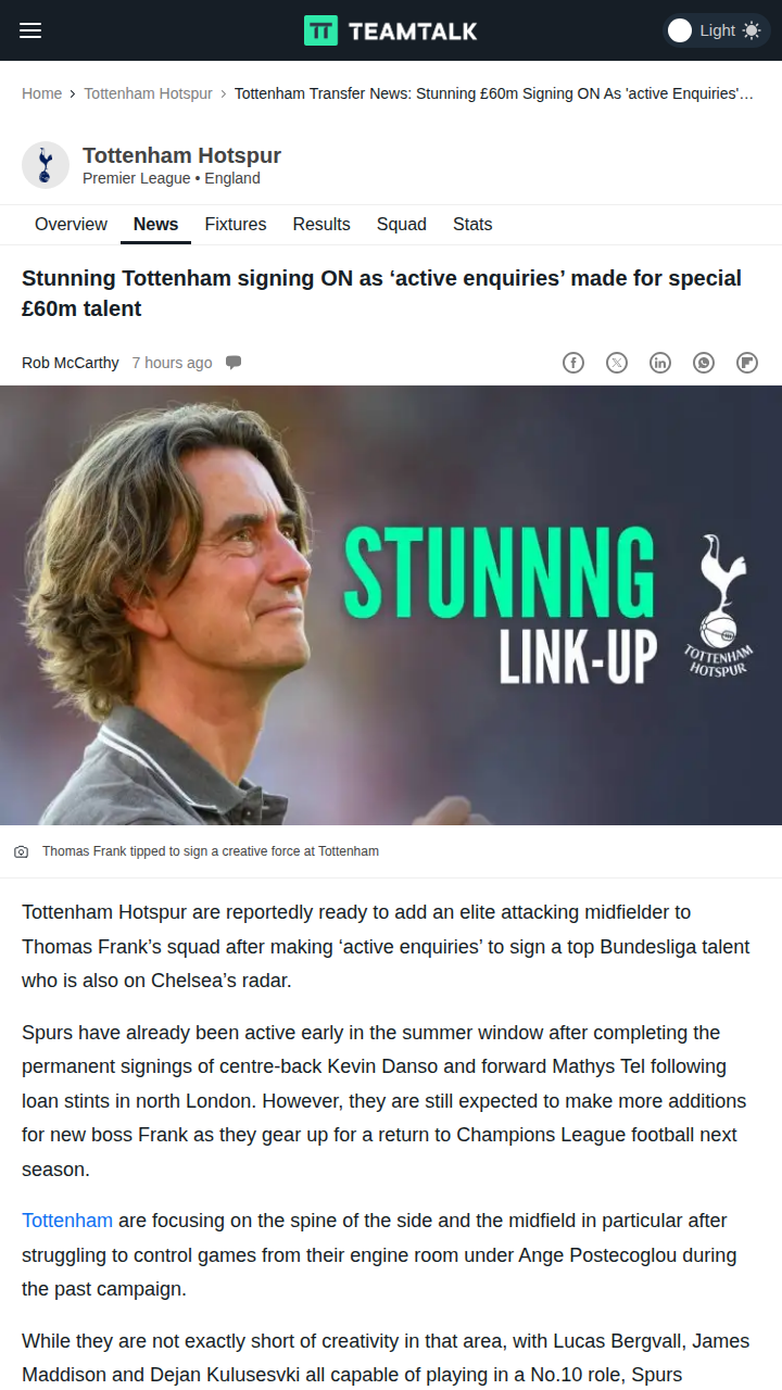 Spurs Eye Xavi Simons: Transfer Battle Brewing