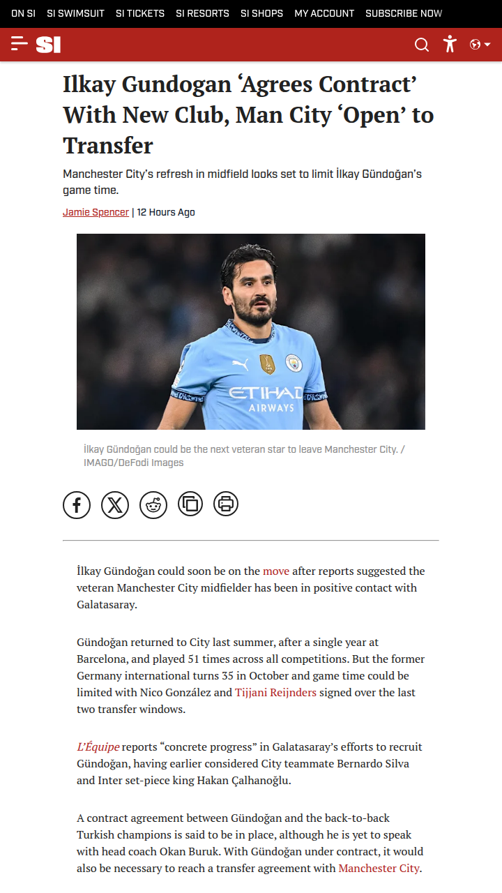 Gündoğan’s Next Chapter: Gala Bound?