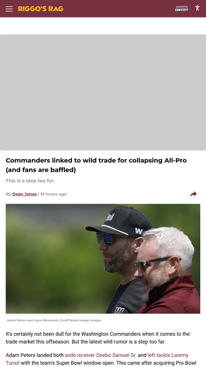 Commanders Linked to Andrews?! Fans React