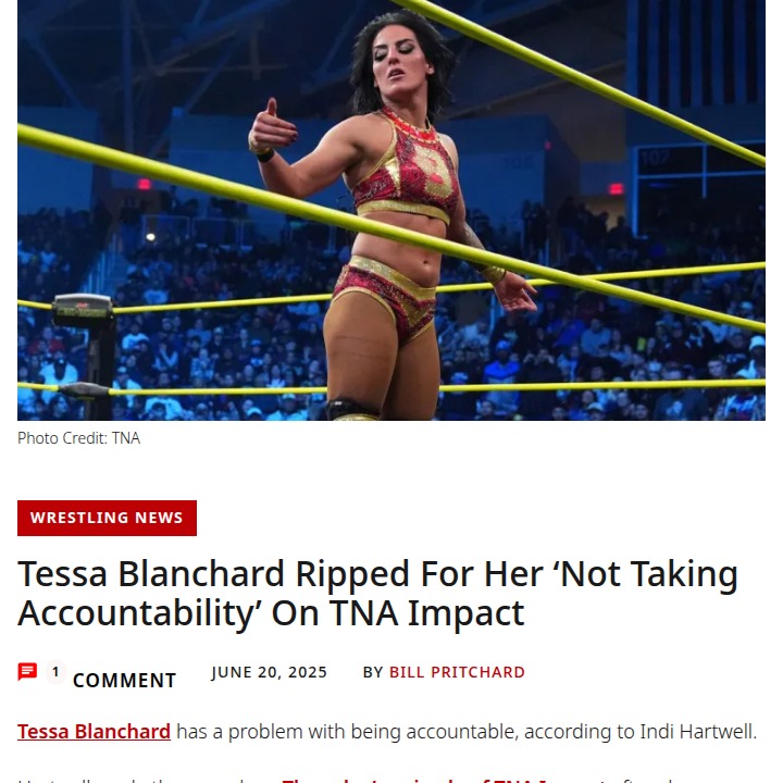 Tessa Blanchard: Still Dodging Accountability?