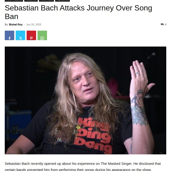 Bach Calls Out Journey Over Song Drama 🎤