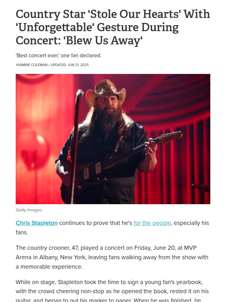 Chris Stapleton’s Yearbook Surprise! 🤩