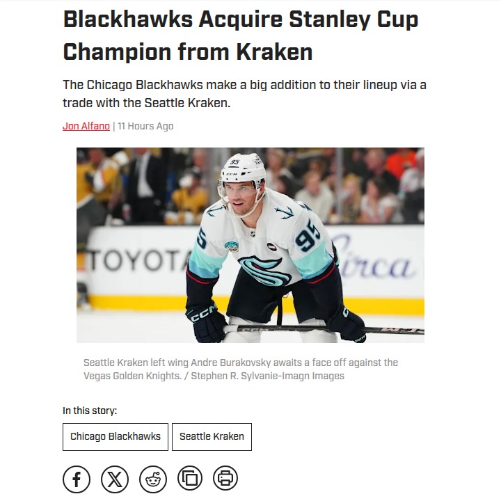 Burky Heads to Chicago: Who Wins This Trade?