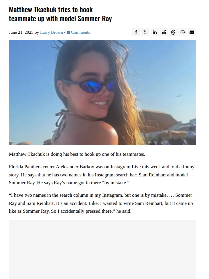 Tkachuk Plays Wingman for Lundell Online