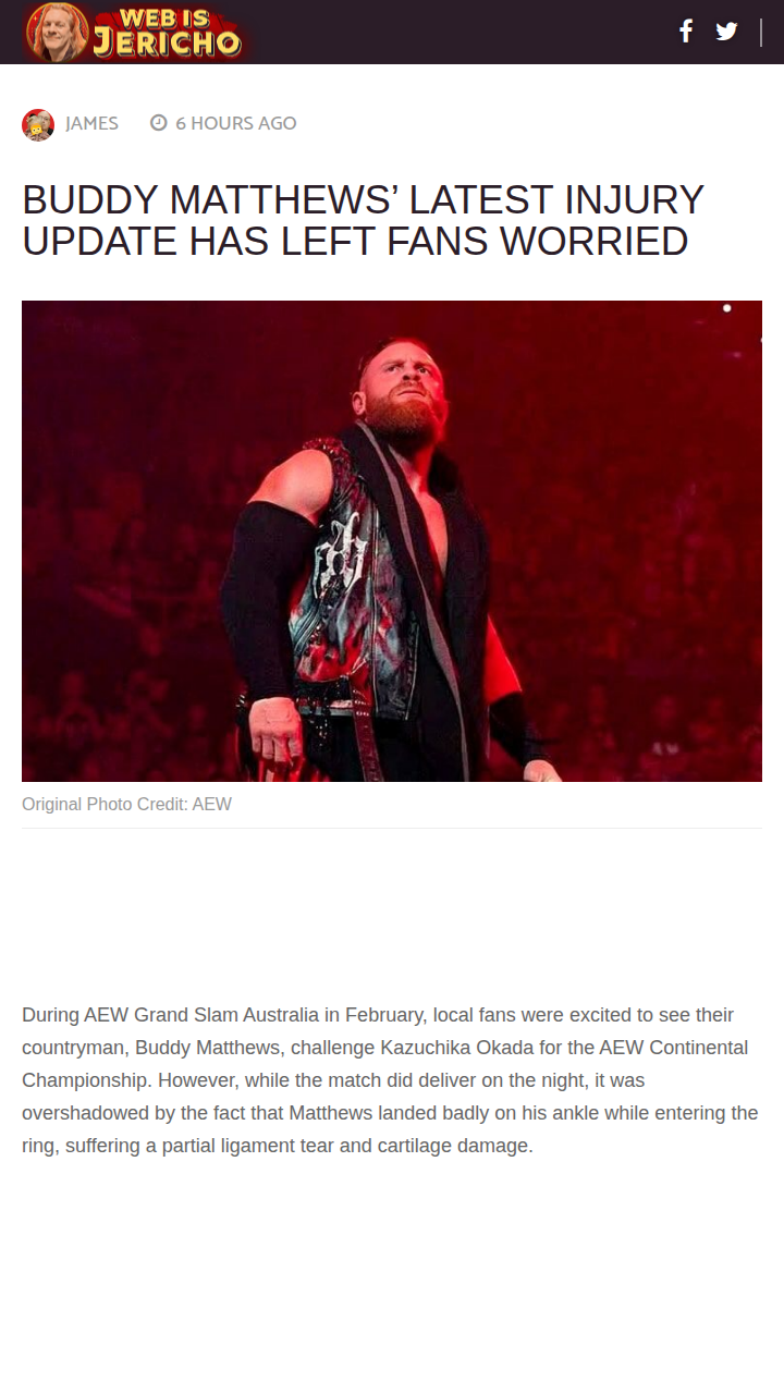 Buddy’s Ankle Woes: Is It Career-Threatening?