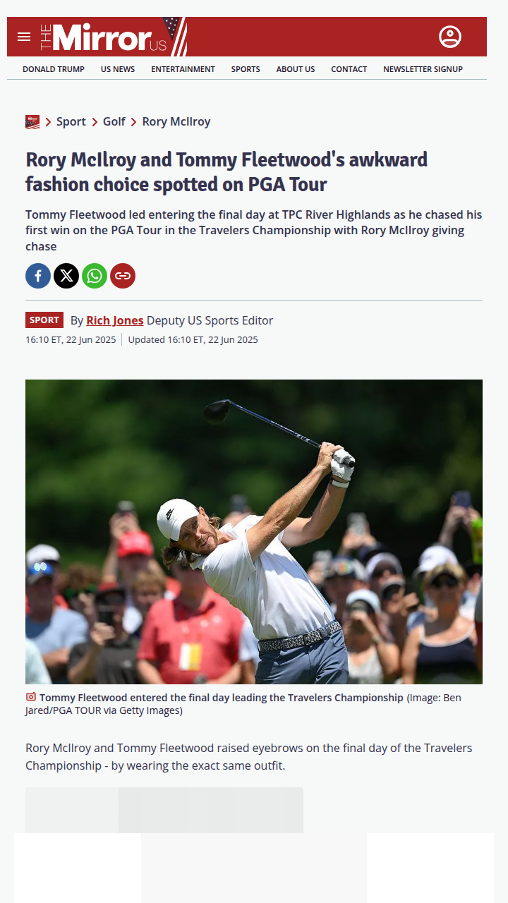 Rory & Fleetwood: Twins on the Tee?